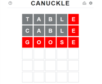 Canuckle Word Game Today